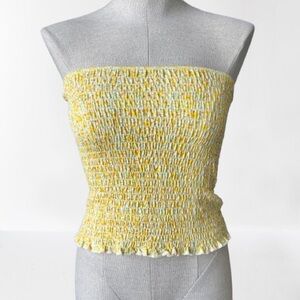 Free People Smocked Tube Top